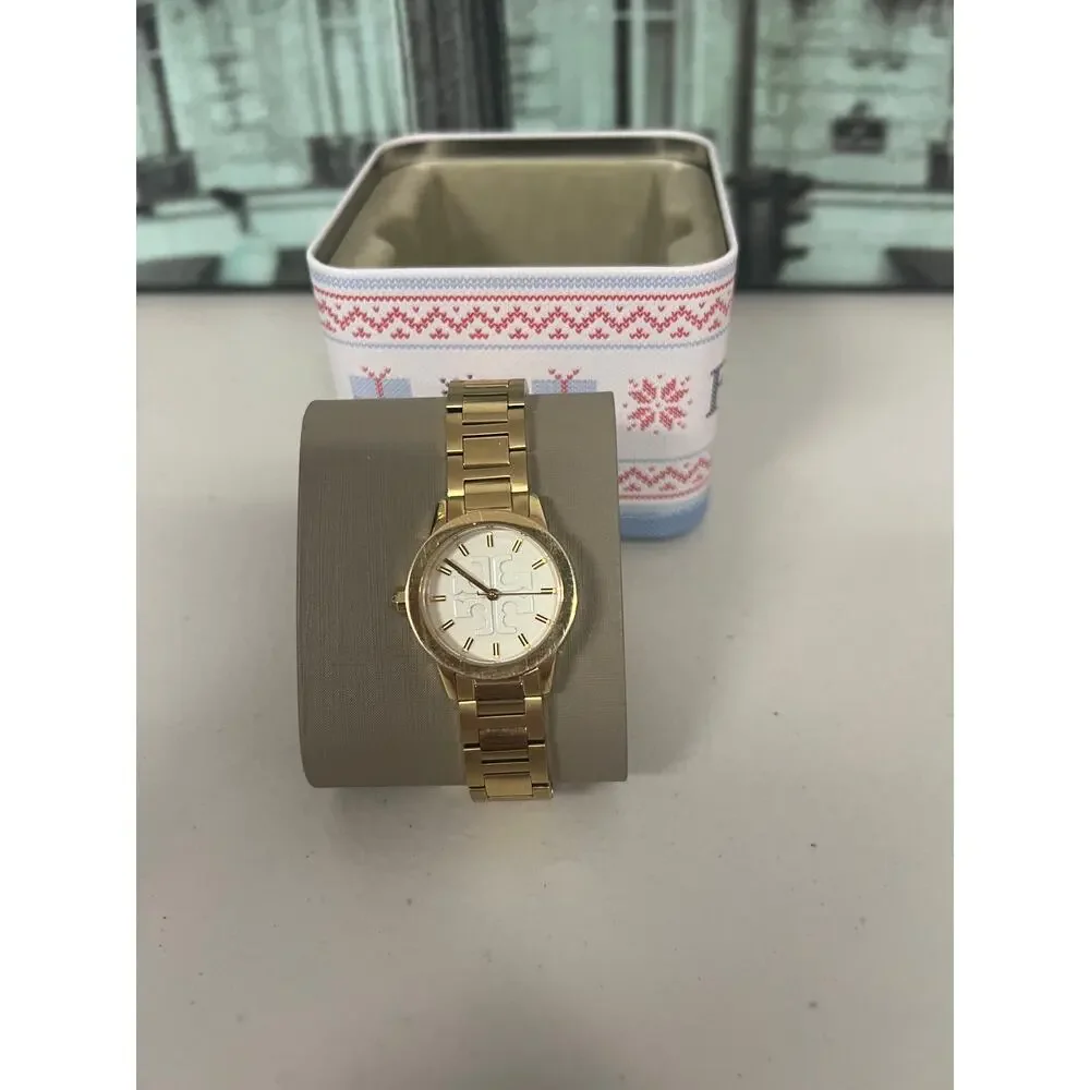 Tory Burch Gigi Gold Ladies Quartz Watch TBW2004, Ivory Dial